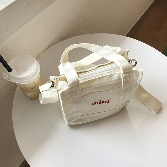 Vintage Embroidered canvas crossbody bag -SOLD - Picture 2 of 10